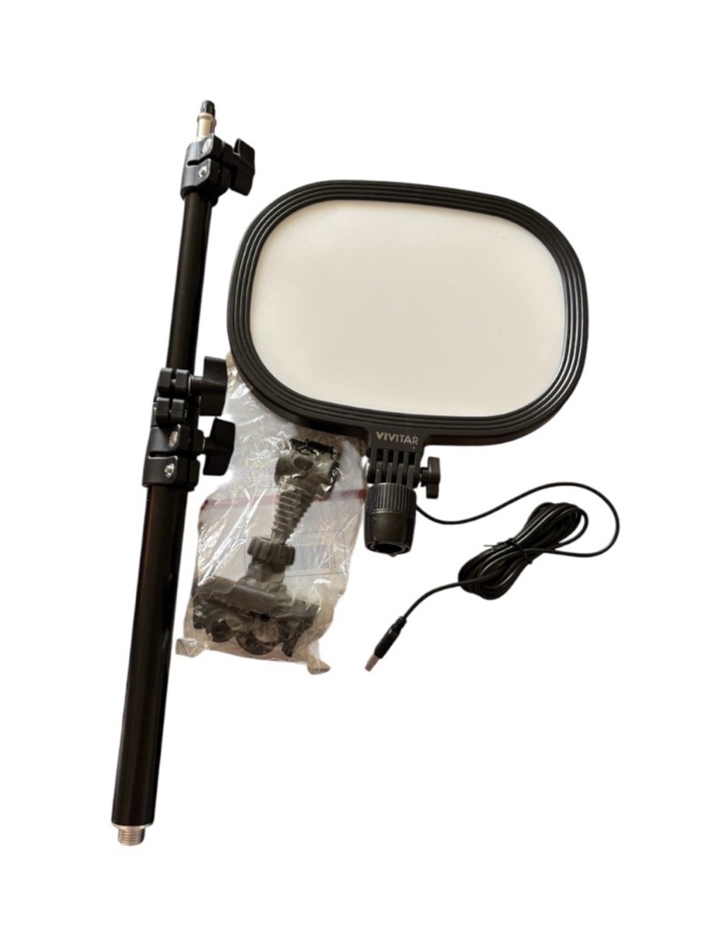 New Vivitar 9" USB on-Camera Panel Light, Camera Light, Black